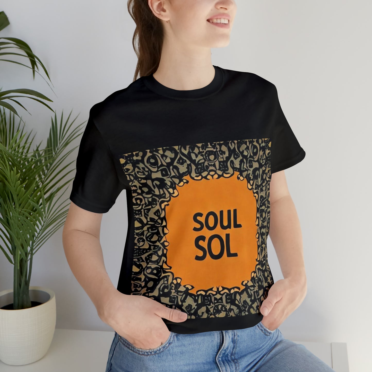 Unisex Jersey T. Commemoration of first DJ mix titled “Soul Sol”. Get your soul back !