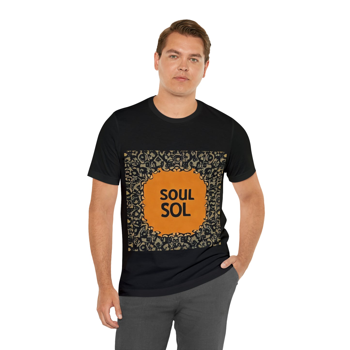 Unisex Jersey T. Commemoration of first DJ mix titled “Soul Sol”. Get your soul back !