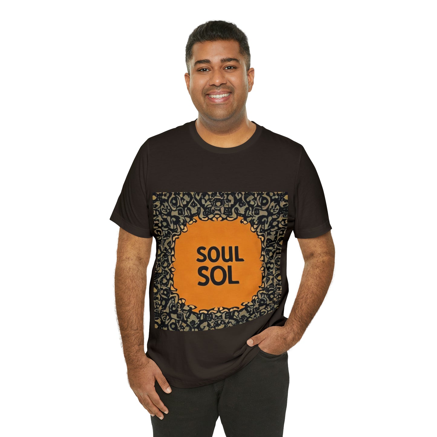 Unisex Jersey T. Commemoration of first DJ mix titled “Soul Sol”. Get your soul back !