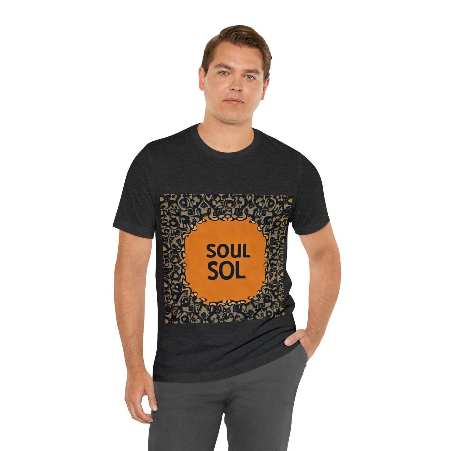 Unisex Jersey T. Commemoration of first DJ mix titled “Soul Sol”. Get your soul back !