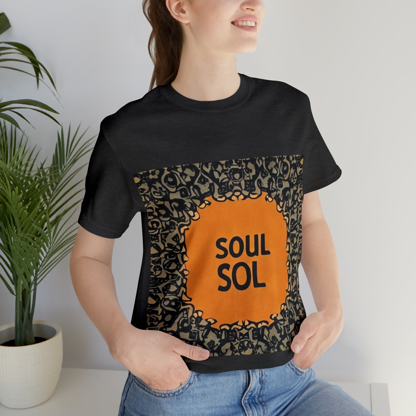 Unisex Jersey T. Commemoration of first DJ mix titled “Soul Sol”. Get your soul back !