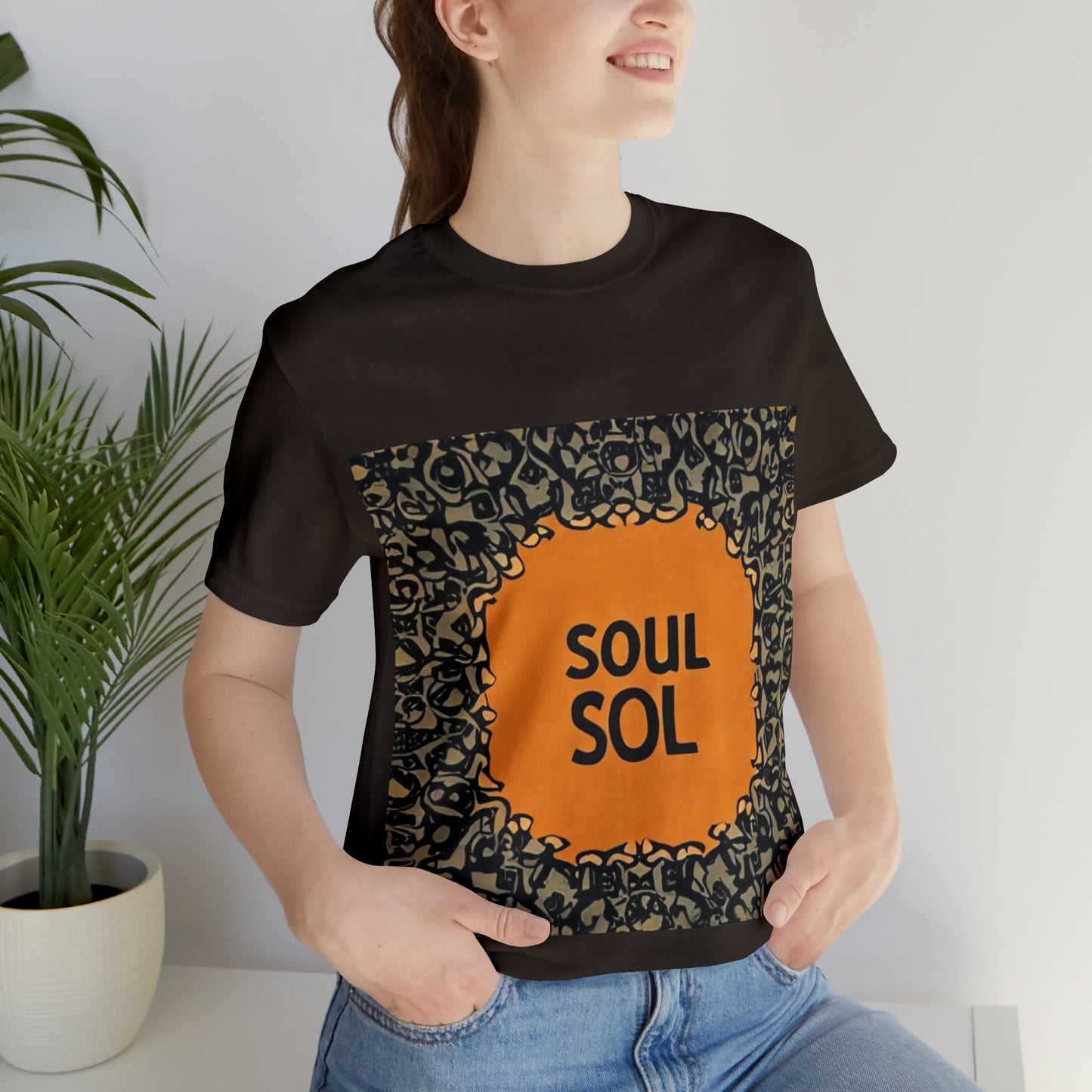 Unisex Jersey T. Commemoration of first DJ mix titled “Soul Sol”. Get your soul back !