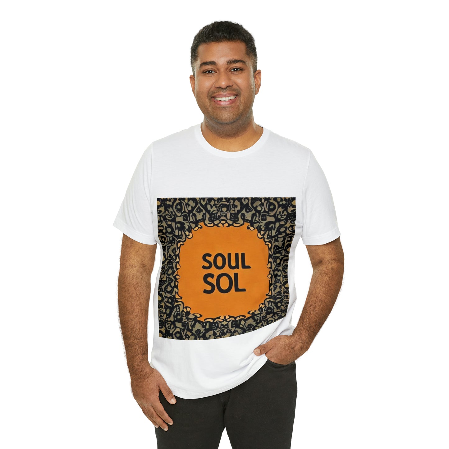 Unisex Jersey T. Commemoration of first DJ mix titled “Soul Sol”. Get your soul back !