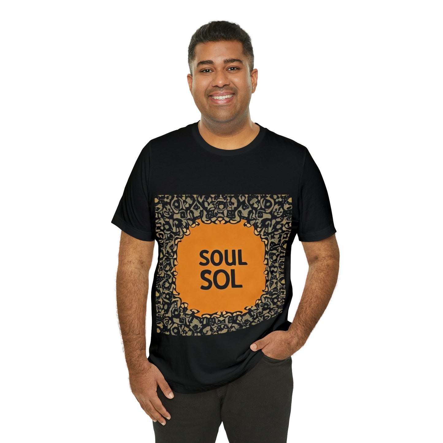 Unisex Jersey T. Commemoration of first DJ mix titled “Soul Sol”. Get your soul back !